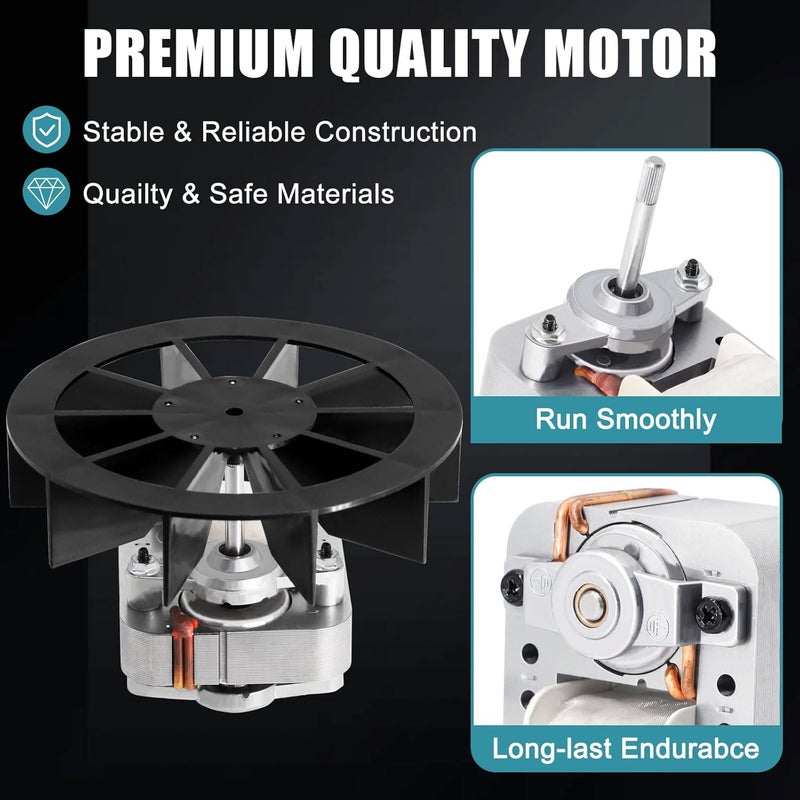 Criditpid 【Upgrade】 S97012026 Fan, 696N-R02 B Unit Motor for Broan 688-K, 688-J, 688-H, 688-G, 663-H, 663-G, 663-J, 688K, Nutone 695-R02 B, 695-R03 B, 696N-R01 B Bathroom Exhaust Fan Replacement Motor, 50CFM - Image 4